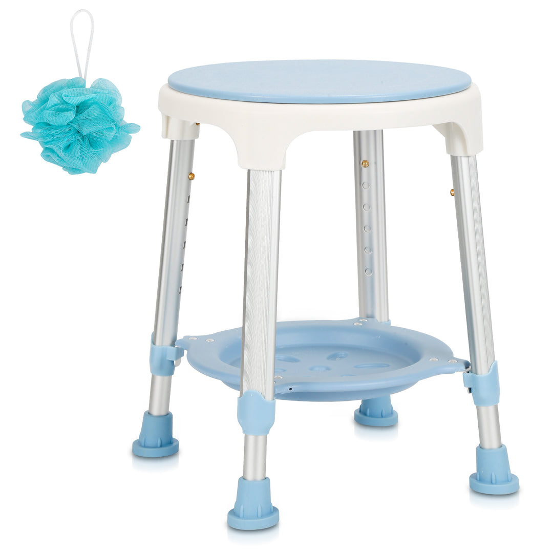Sonnewelt Duschhocker 360°Drehbarer mit Paletten