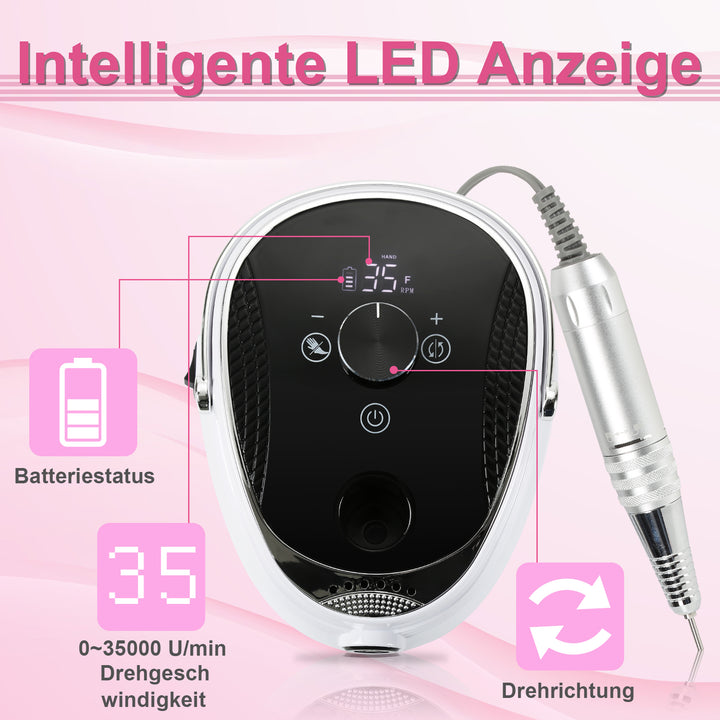 Sonnewelt Elektrische Nagelfräser Pediküre  35000 U/min