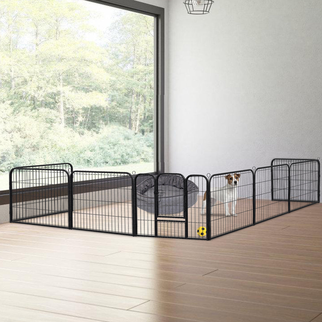 Sonnewelt Welpenlaufstall 8-teilig 60cm hoch Faltbar