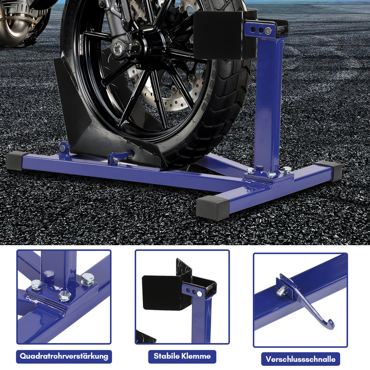 Sonnewelt Motorrad Montageständer Vorderradklemme für 17-21 Zoll Reifen