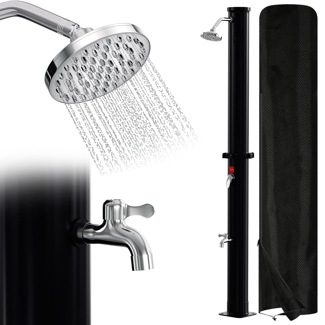 Sonnewelt 20L Solardusche mit Duschkopf und Schutzabdeckung