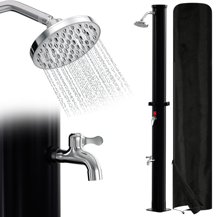 Sonnewelt 20L Solardusche mit Duschkopf und Schutzabdeckung