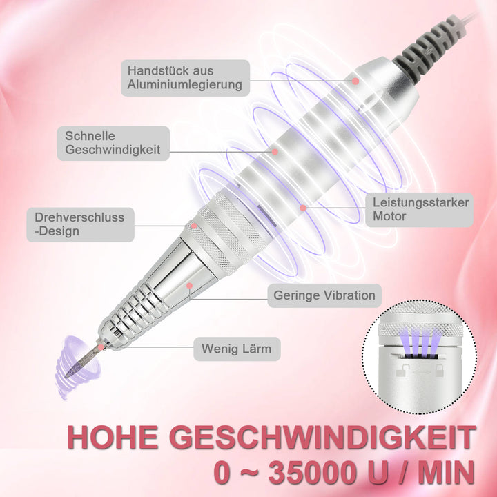Sonnewelt Elektrische Nagelfräser Pediküre  35000 U/min