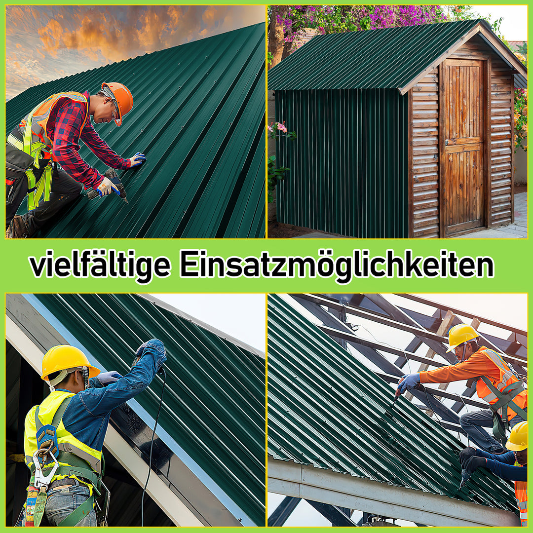 Sonnewelt Trapezblech Dachblech Verzinkt 129 x 46 cm 12X