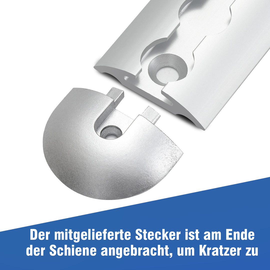 Sonnewelt Airlineschiene 4x 1m Aluminium für Wohnmobile und LKW