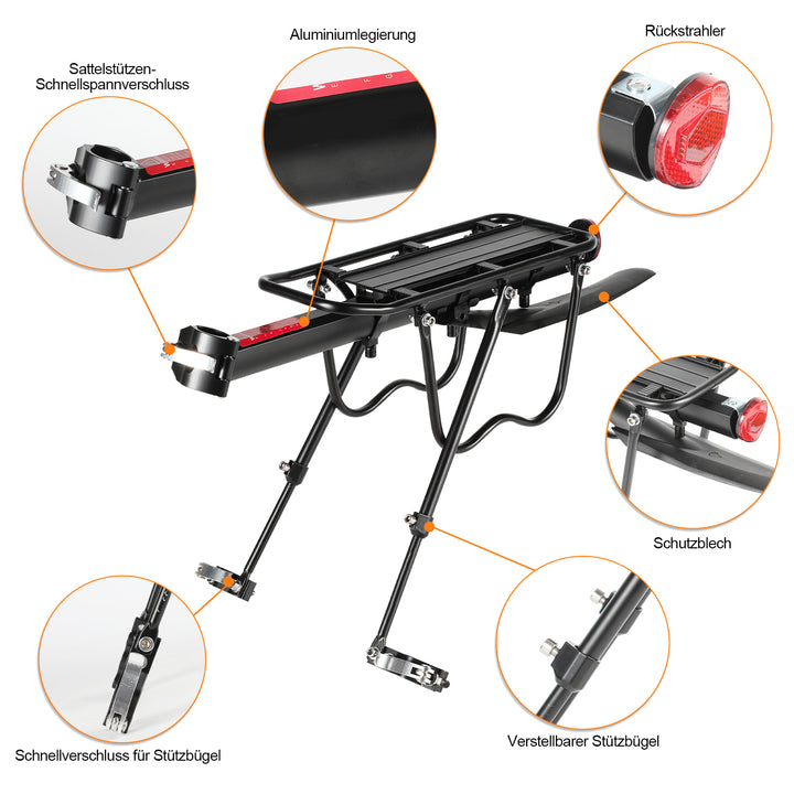 Sonnewelt Fahrrad Gepäckträger Universal für 24-29 Zoll