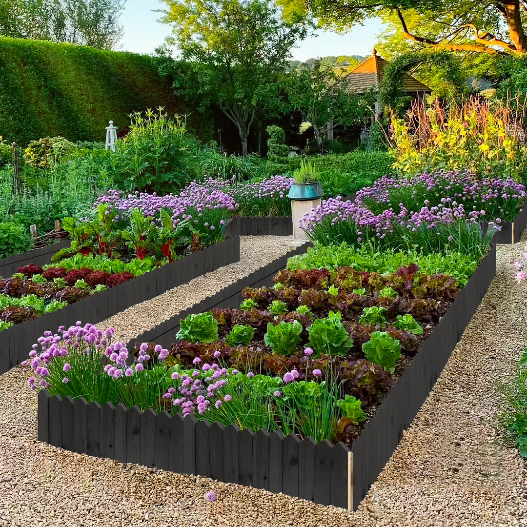 Sonnewelt Rasenkante Beeteinfassung Gartenzaun Holz
