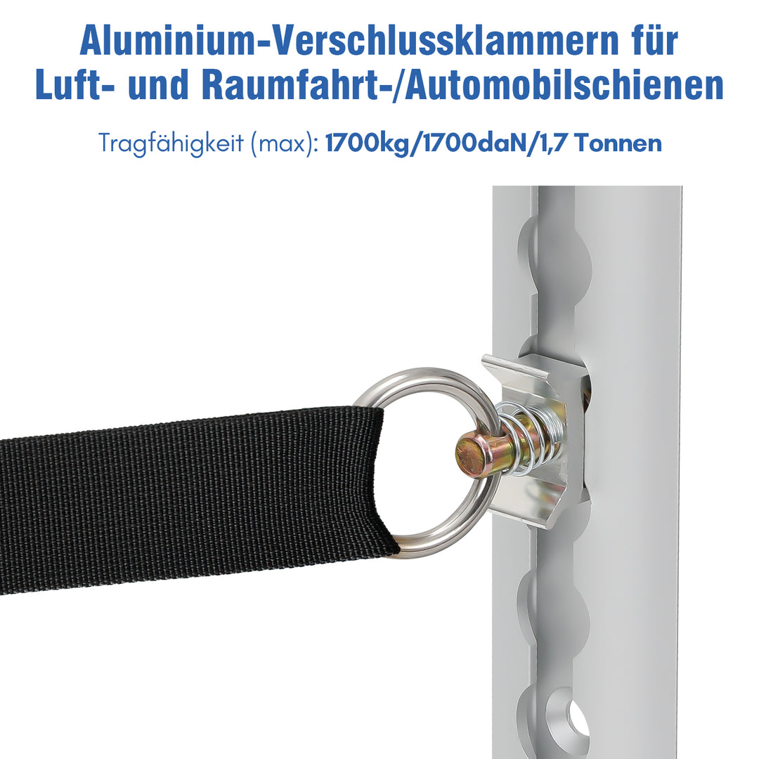 Sonnewelt Airlineschiene 4x 1m Aluminium für Wohnmobile und LKW
