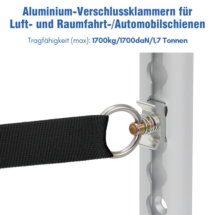 Sonnewelt Airlineschiene 4x 1m Aluminium für Wohnmobile und LKW