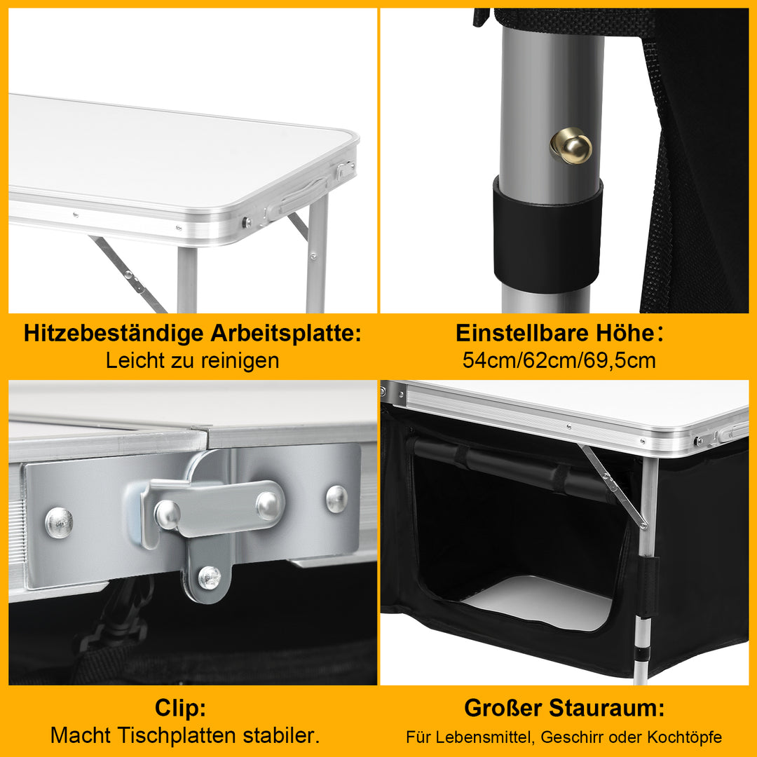Sonnewelt Campingküche Faltbar 2 Fächer