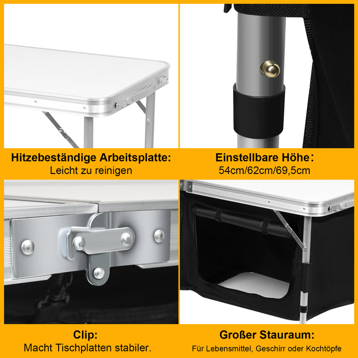 Sonnewelt Campingküche Faltbar 2 Fächer