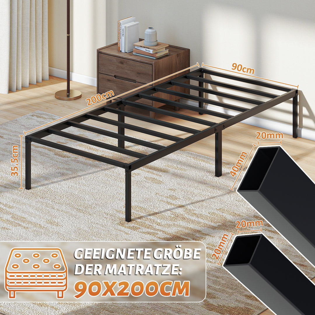 Sonnewelt Bettgestell Faltbar Bettrahmen 90x200cm