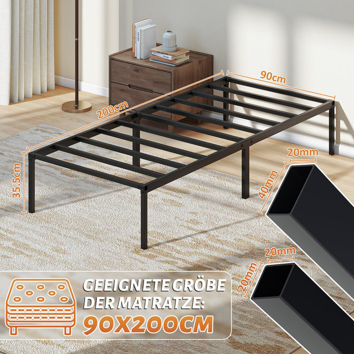 Sonnewelt Bettgestell Faltbar Bettrahmen 90x200cm