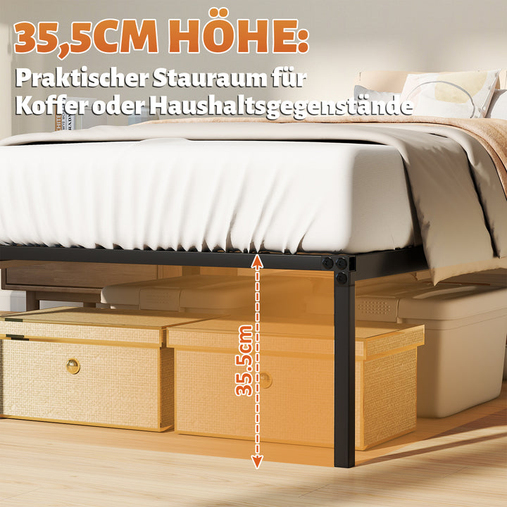 Sonnewelt Bettgestell Faltbar Bettrahmen 90x200cm