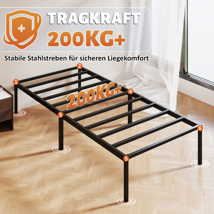 Sonnewelt Bettgestell Faltbar Bettrahmen 90x200cm