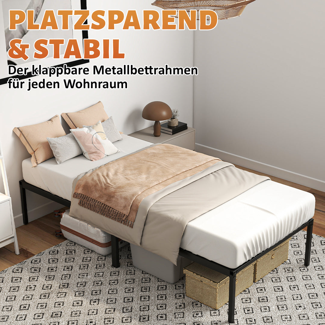 Sonnewelt Bettgestell Faltbar Bettrahmen 90x200cm