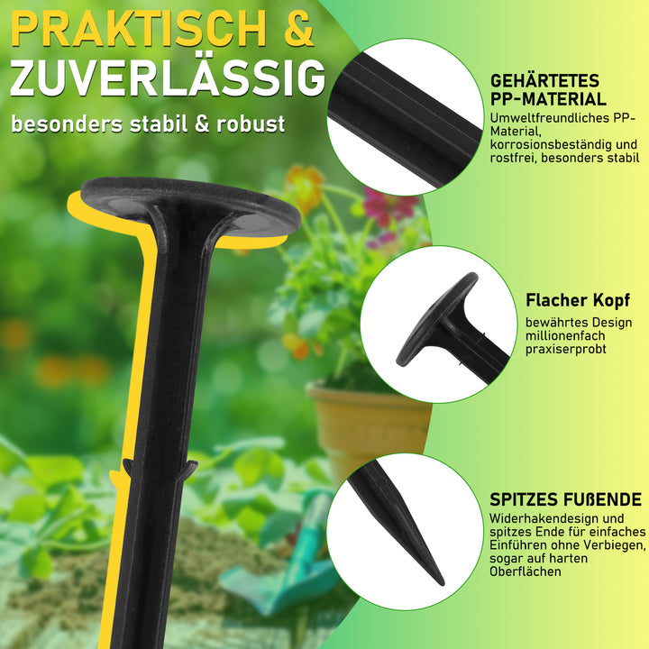 Sonnewelt Erdanker Bodenanker aus PP 200 Stück