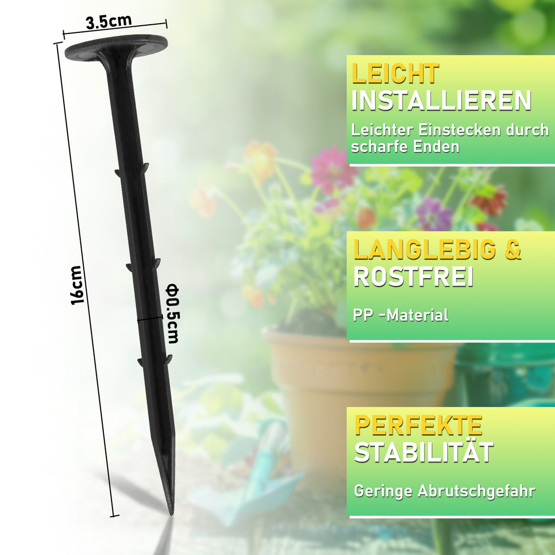 Sonnewelt Erdanker Bodenanker aus PP 200 Stück