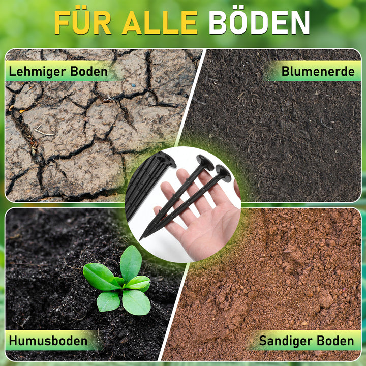 Sonnewelt Erdanker Bodenanker aus PP 200 Stück