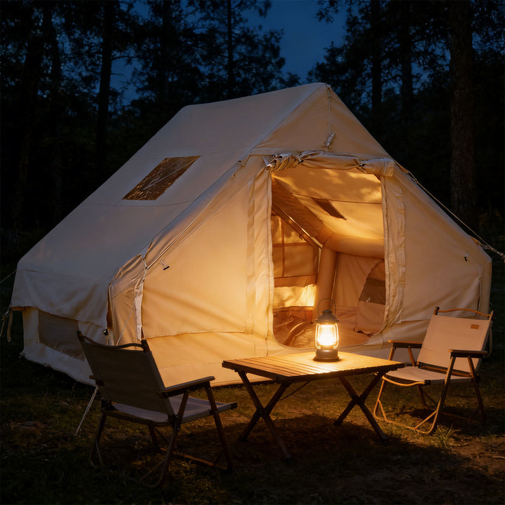 Sonnewelt Aufblasbares Campingzelt mit Dachfenster 6.3㎡