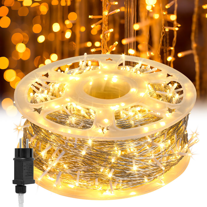 Sonnewelt LED Lichterkette IP44 10m-200m Weiß Kabel