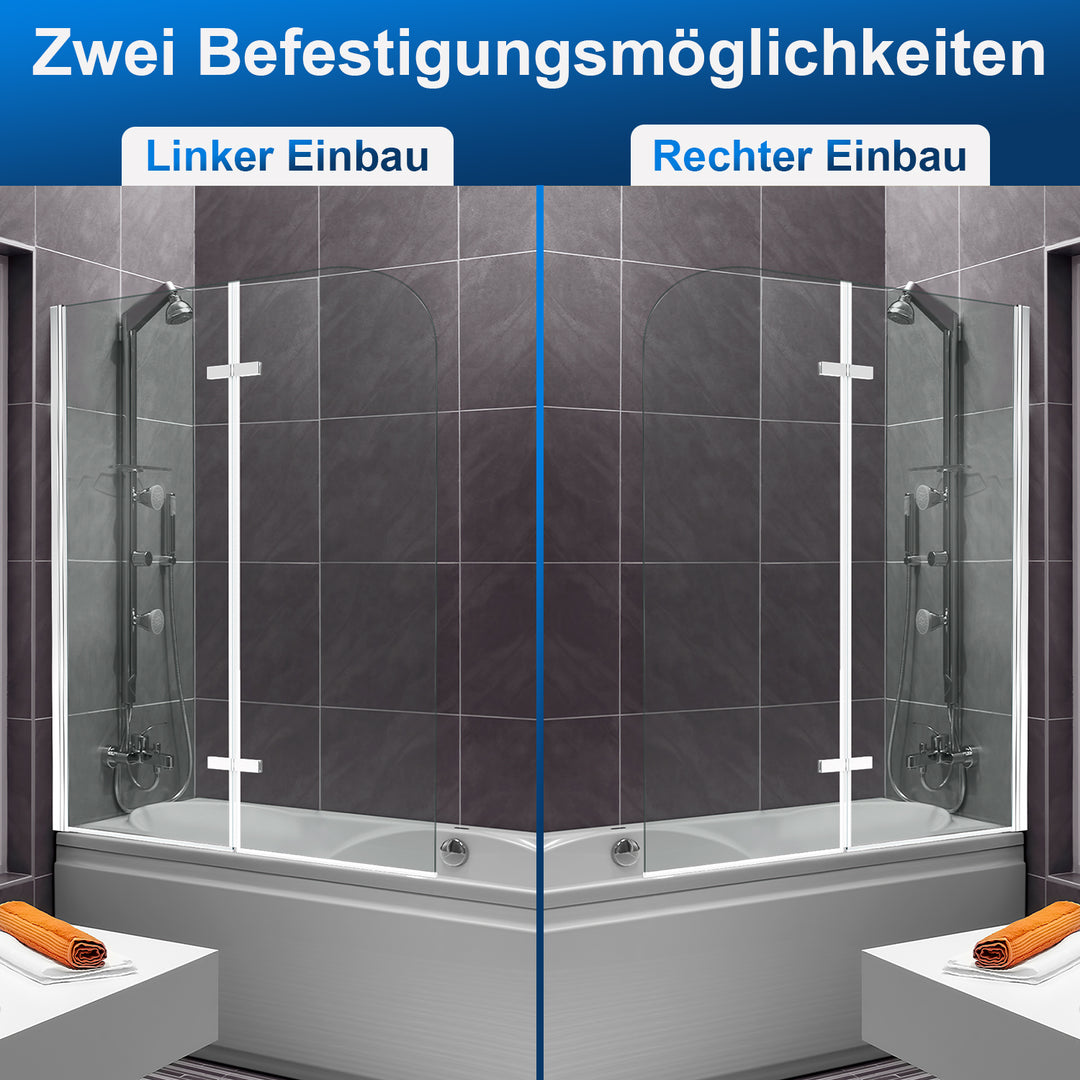 Duschwand für Badewanne