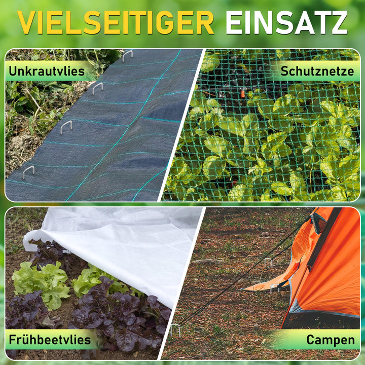 Sonnewelt Erdanker Bodenanker aus Verzinkt 50 Stück/100 Stück