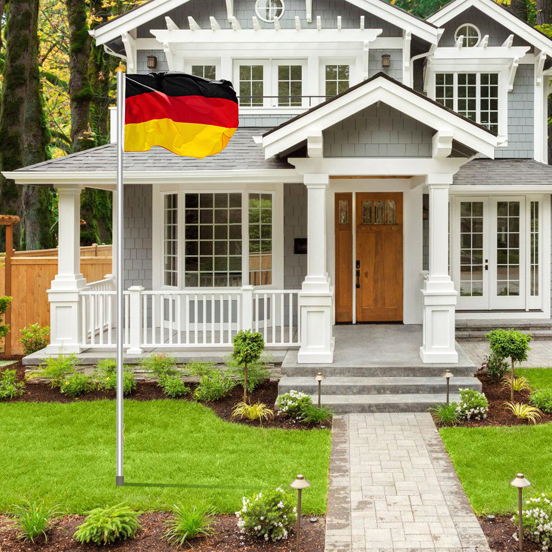 Sonnewelt Fahnenmast Aluminium 6,5 m Teleskop