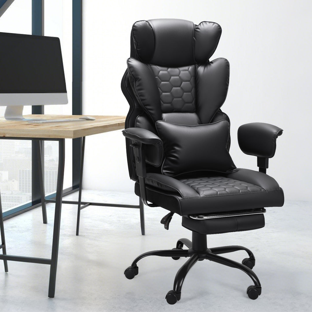 Sonnewelt Gaming Stuhl Bürostuhl Ergonomischer Schwarz