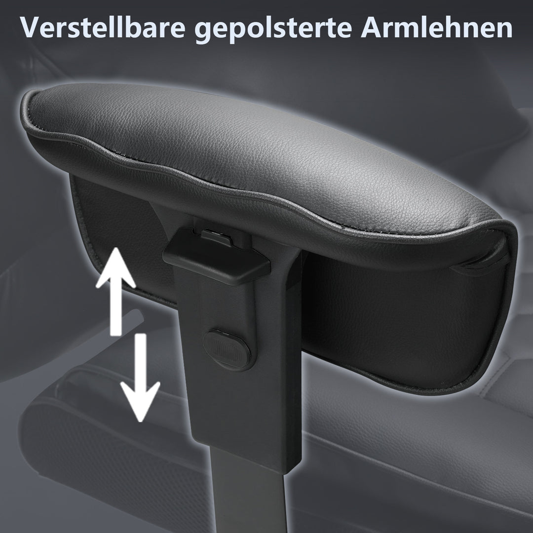 Sonnewelt Gaming Stuhl Bürostuhl Ergonomischer Schwarz