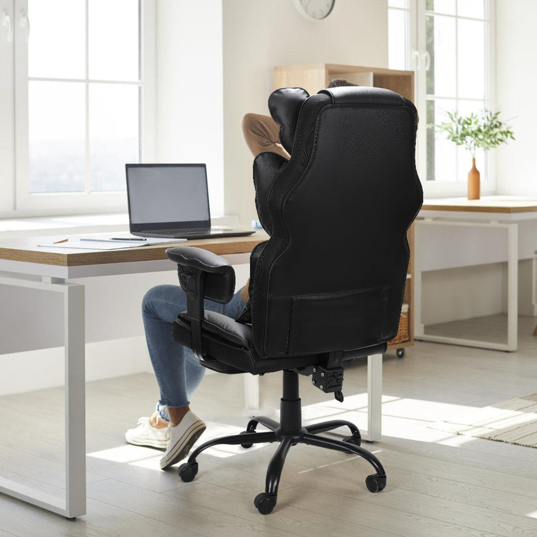 Sonnewelt Gaming Stuhl Bürostuhl Ergonomischer Schwarz