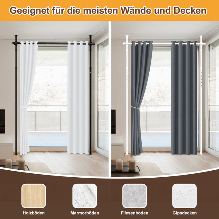 Sonnewelt Raumteiler Gardinenstange 122-305cm(H)