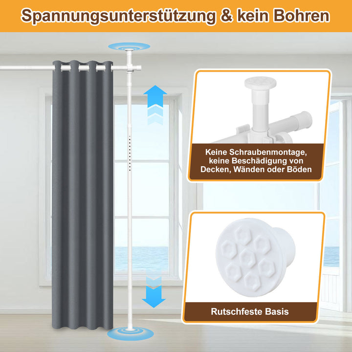 Sonnewelt Raumteiler Gardinenstange 122-305cm(H)