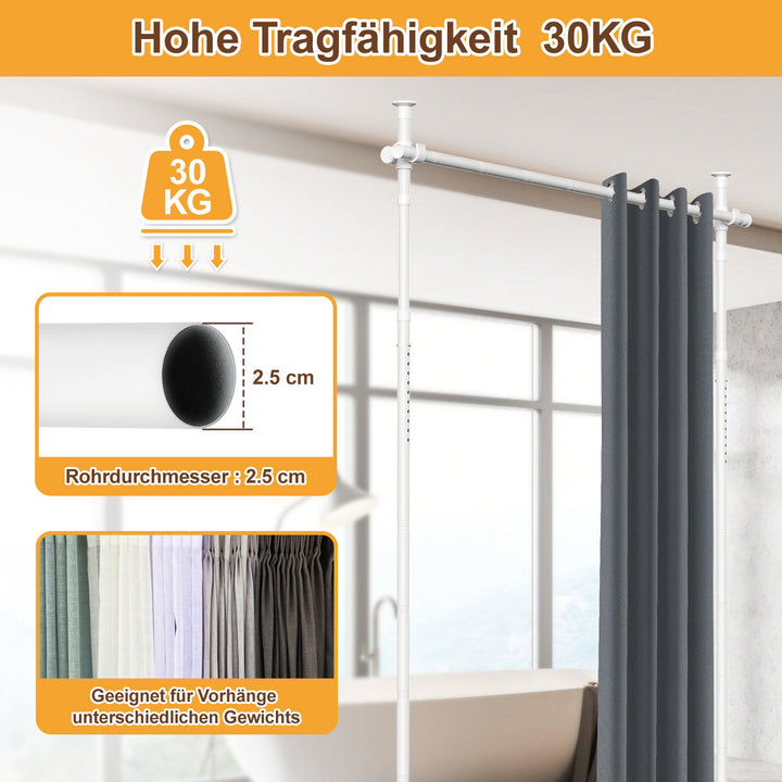 Sonnewelt Raumteiler Gardinenstange 122-305cm(H)