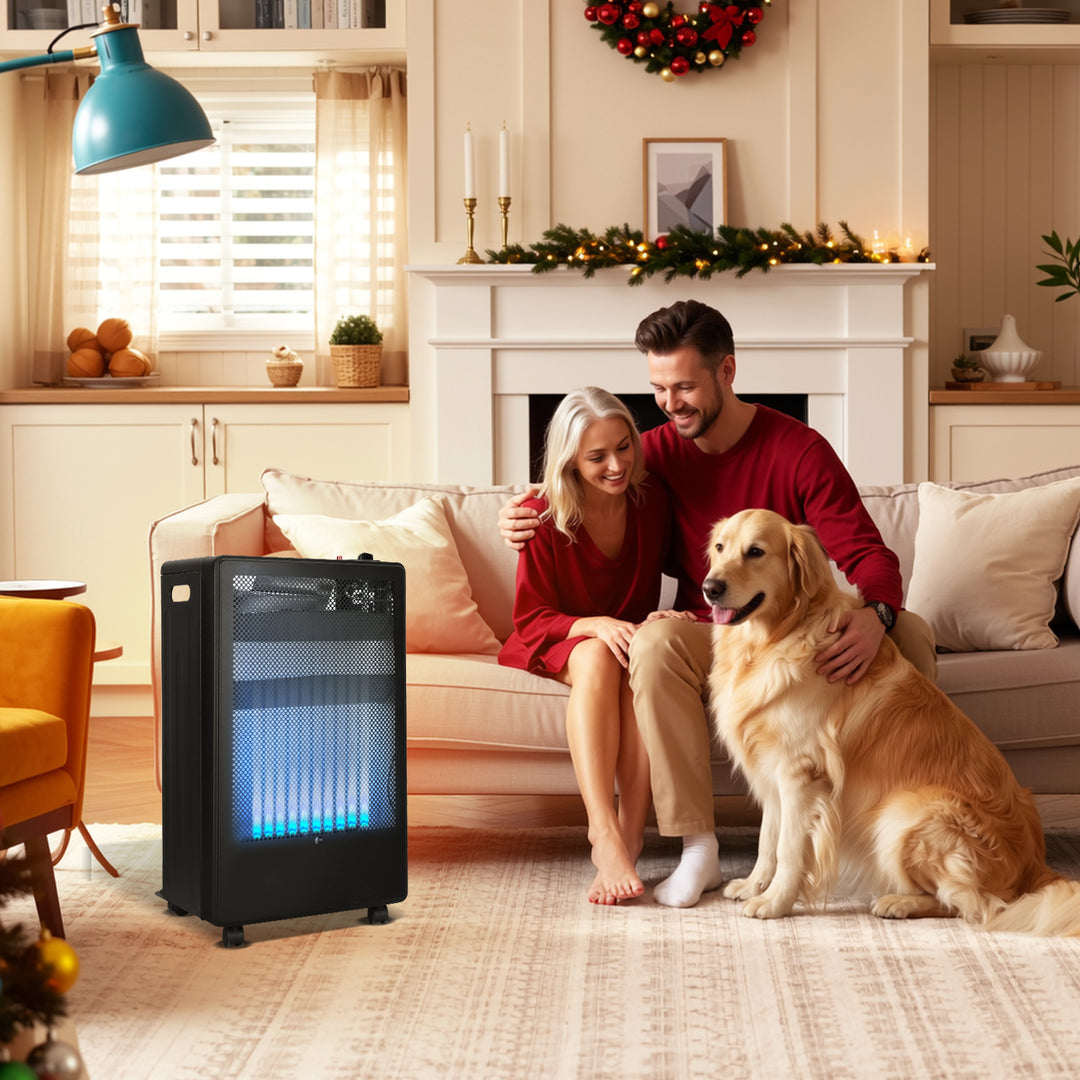 Sonnewelt Gasheizer 3800W Gasheizung für Gasflaschen Faltbarer mit EU Adapter