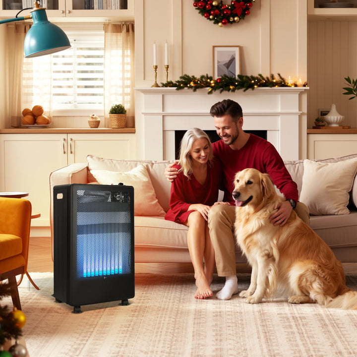 Sonnewelt Gasheizer 3800W Gasheizung für Gasflaschen Faltbarer mit EU Adapter