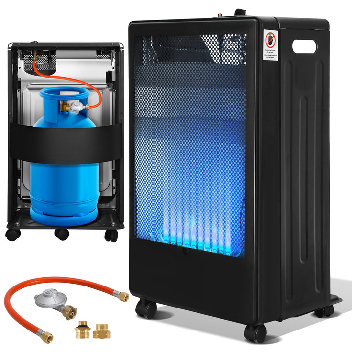 Sonnewelt Gasheizer 3800W Gasheizung für Gasflaschen Faltbarer mit EU Adapter