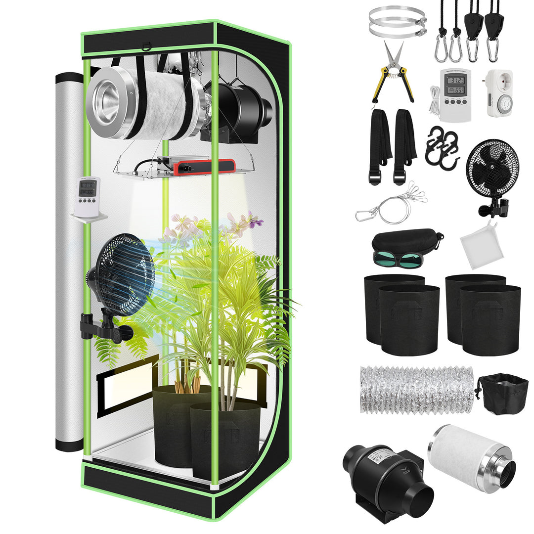 Sonnewelt Growzelt Growbox Komplettset Vollspektrum