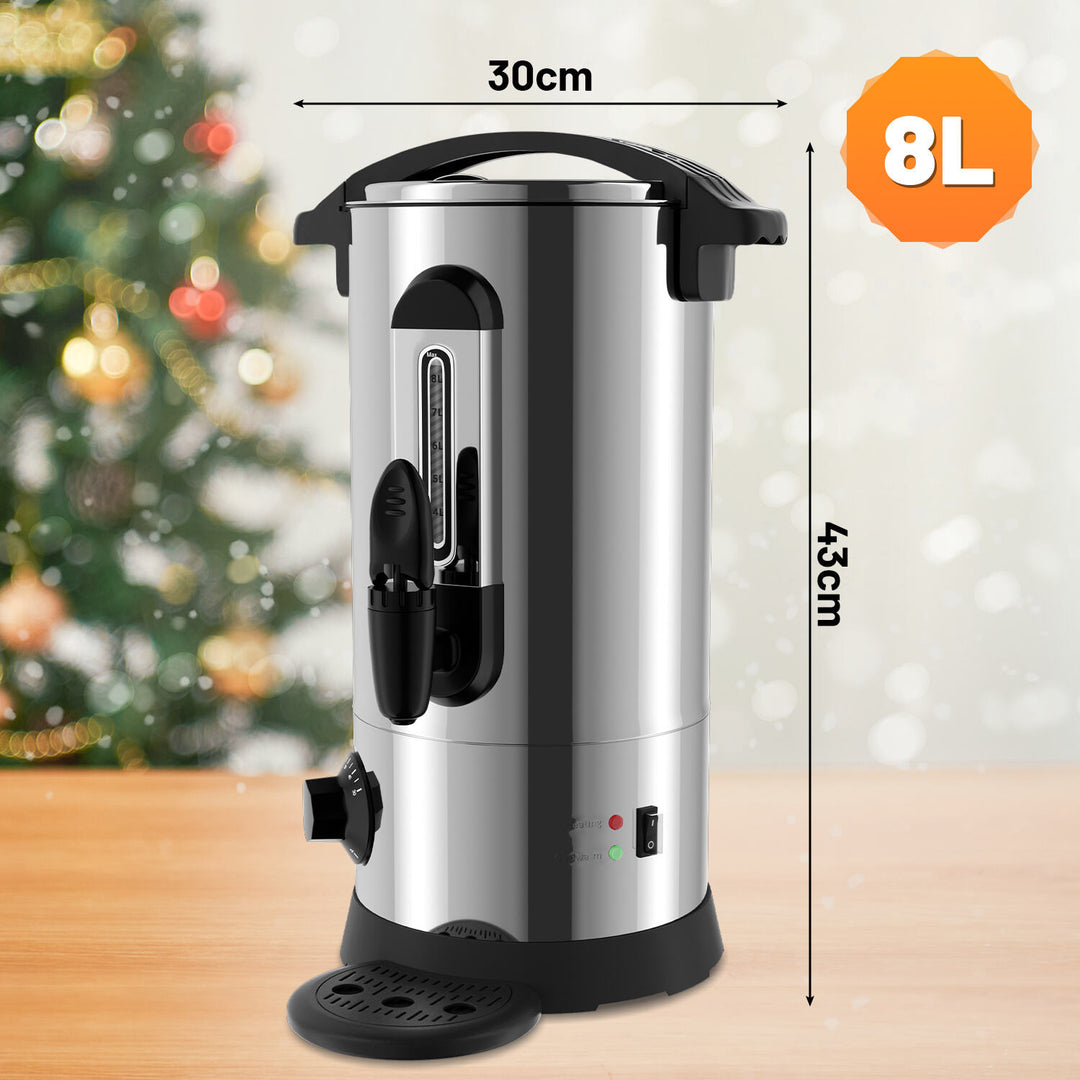 Sonnewelt Glühweinkocher Glühweintopf Edelstahl 1500W 8L