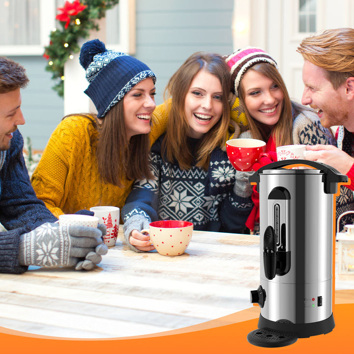 Sonnewelt Glühweinkocher Glühweintopf Edelstahl 1500W 8L