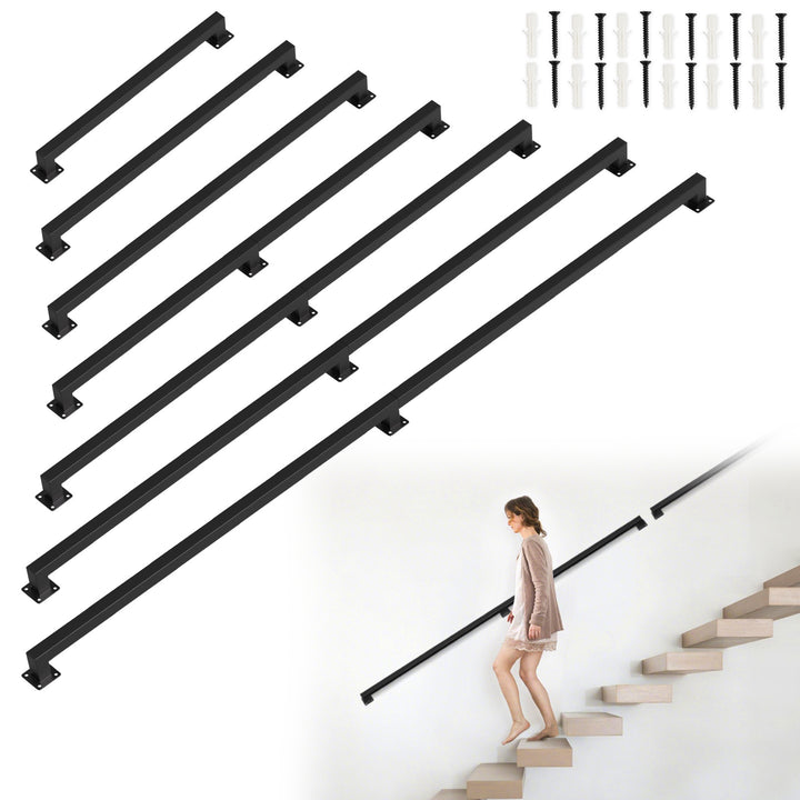 Sonnewelt Handlauf Treppengeländer Schwarz 60-360cm