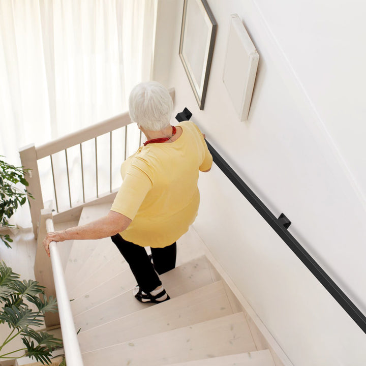 Sonnewelt Handlauf Treppengeländer Schwarz 60-360cm