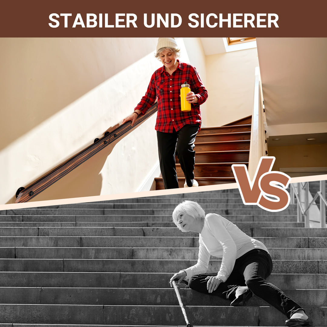 Sonnewelt Handlauf Treppengeländer Kiefernholz 60cm-200cm Brown
