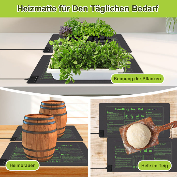 Sonnewelt Heizmatte Pflanzen 27W/55W mit Thermostat
