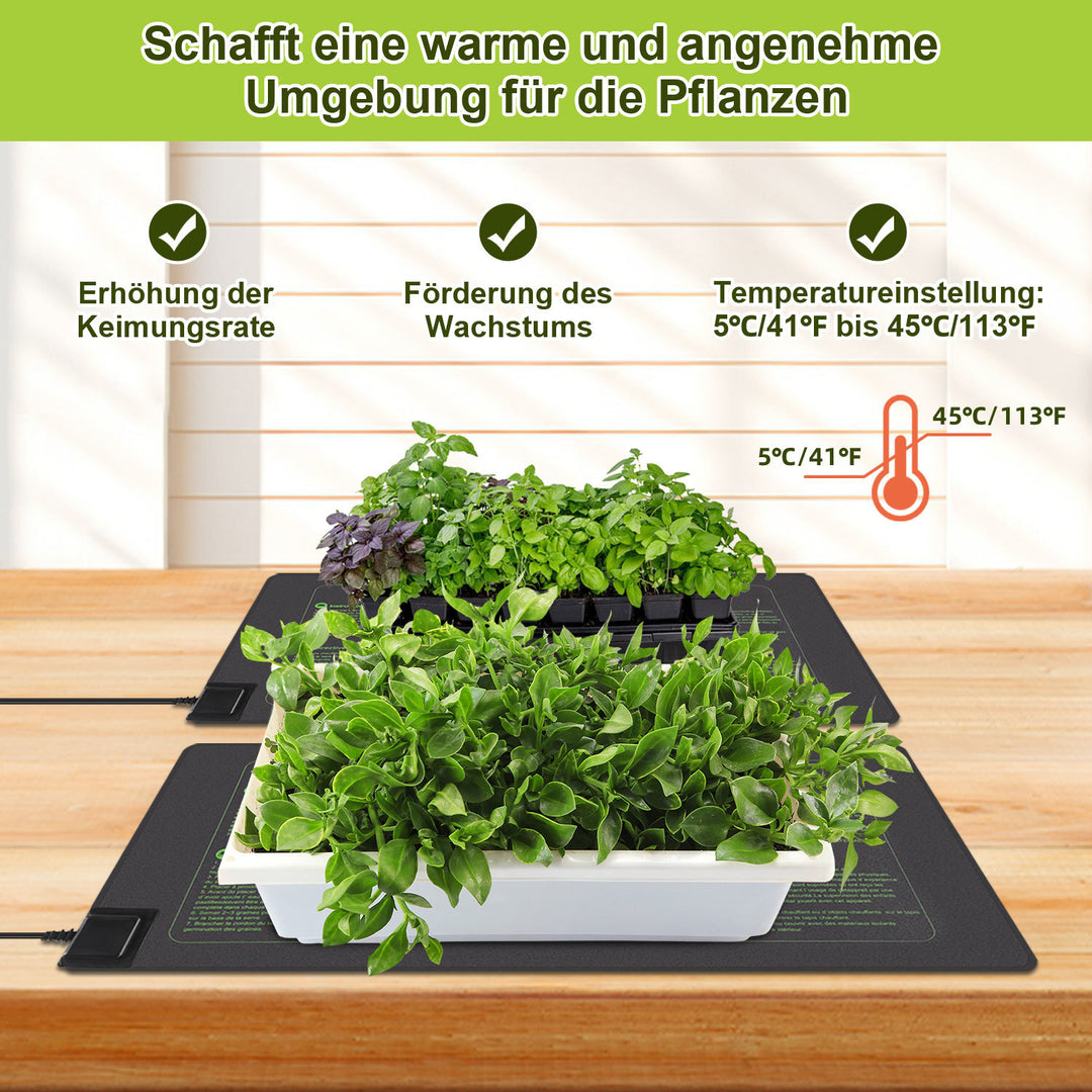 Sonnewelt Heizmatte Pflanzen 27W/55W mit Thermostat