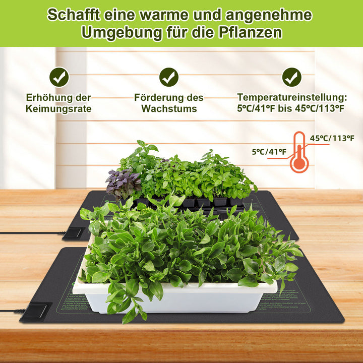 Sonnewelt Heizmatte Pflanzen 27W/55W mit Thermostat
