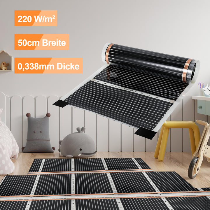 Sonnewelt Heizfolie Infrarot 2mx0.5m 220W