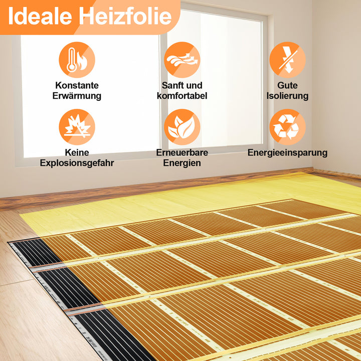 Sonnewelt Heizfolie Infrarot 2mx0.5m 220W