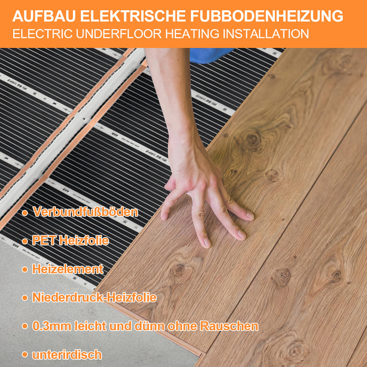 Sonnewelt Heizfolie Infrarot 2mx0.5m 220W