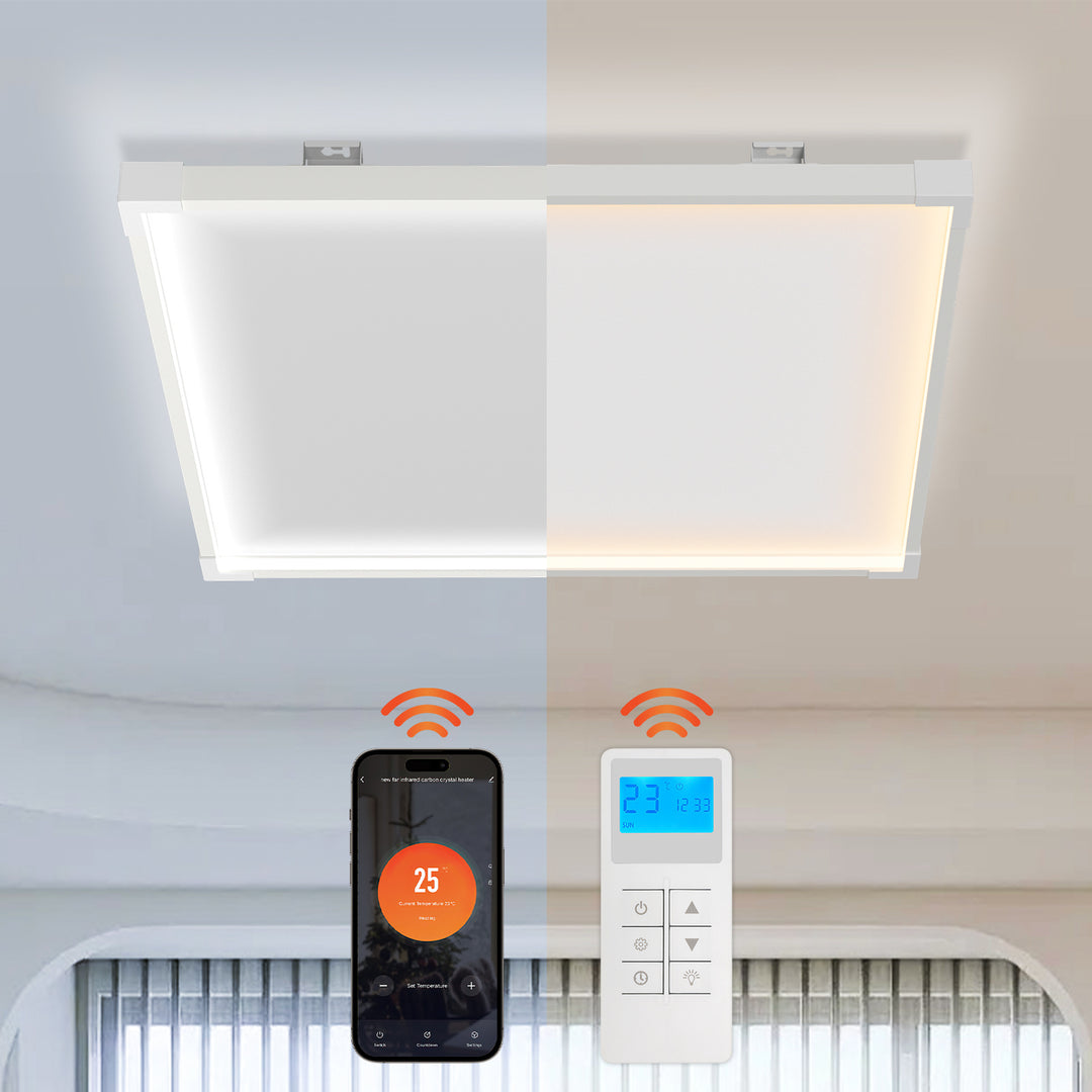 Sonnewelt Infrarotheizung Deckenheizung mit Licht 360/770W